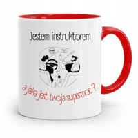 Dla Instruktora Prawa Jazdy Kubek Czerwony Prezent Z Nadrukiem Ze Zdjęciem