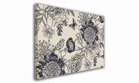 OBRAZ NA PŁÓTNIE 012 Czarne kwiaty 90x60cm