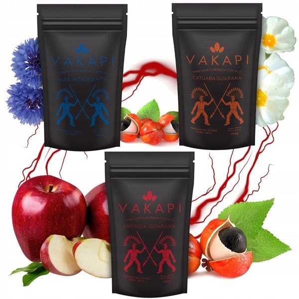 Yerba Mate 1,5KG NAJMOCNIEJSZE GATUNKI mega moc Vakapi 1500g zdjęcie 1