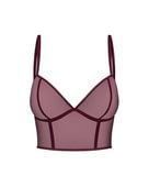 półgorset gwen burgundy s promees