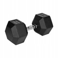 Hantel żeliwny gumowany sztangielka hantla HEX 30kg Rebel hexagonalne