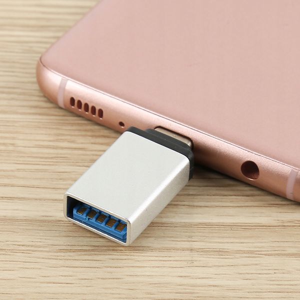Adapter z TYP C TYPE-C USBC na USB USB-A OTG czarn zdjęcie 8