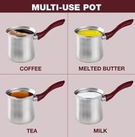 Tygielek do kawy po turecku 400 ml stalowy na indukcję