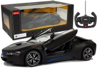 ND24_6015 Auto R/C BMW i8 Rastar 1:14 Czarny Drzw