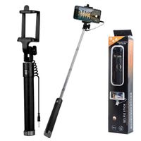 Ecobox Uchwyt telefonu selfie stick Jack 3,5 cala Czarny