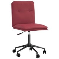 Krzesło stołowe, kolor winnej czerwieni, sztuczna skóra