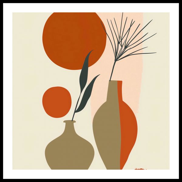 Plakat 50x50cm Wazy w Czerwieni zdjęcie 3