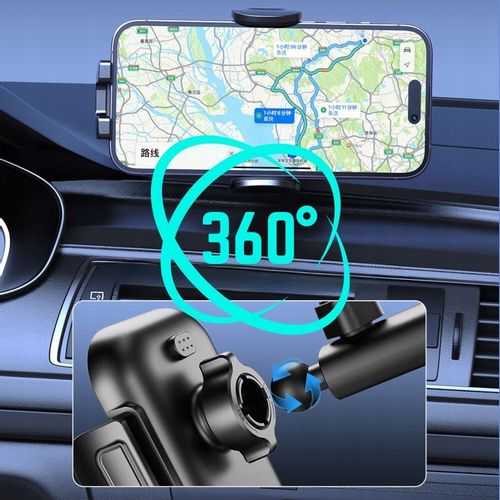 UCHWYT SAMOCHODOWY Z ŁADOWARKĄ INDUKCYJNĄ 15W DO TELEFONU +KABEL ŁADOWANIEM na Arena.pl