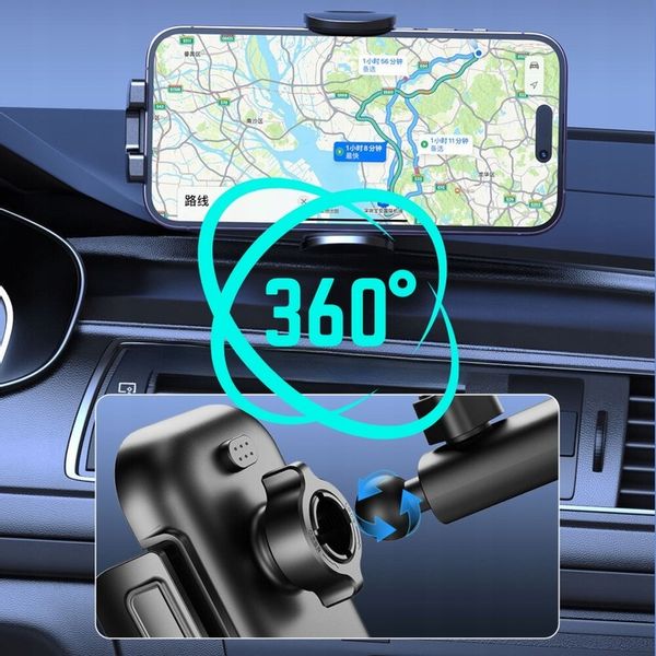 UCHWYT SAMOCHODOWY Z ŁADOWARKĄ INDUKCYJNĄ 15W DO TELEFONU +KABEL ŁADOWANIEM zdjęcie 11