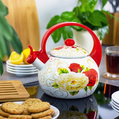 czajnik emaliowany 2l z gwizdkiem kinghoff kh-1910 na Arena.pl