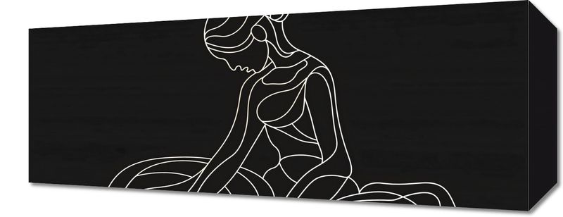 Obraz 50x20cm Pozycja Siedząca zdjęcie 1