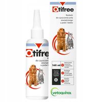 OTIFREE 160ml Preparat do pielęgnacji uszu psa/kota