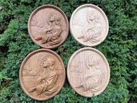 Obraz Drewniany Jezus Wyjątkowy Prezent na Pierwszą Komunię Świętą 20cm