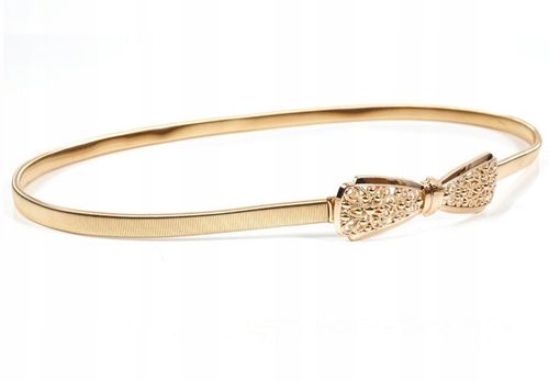 Sprężyna Damski Pasek Snake Pancerka Metalowy Gold na Arena.pl