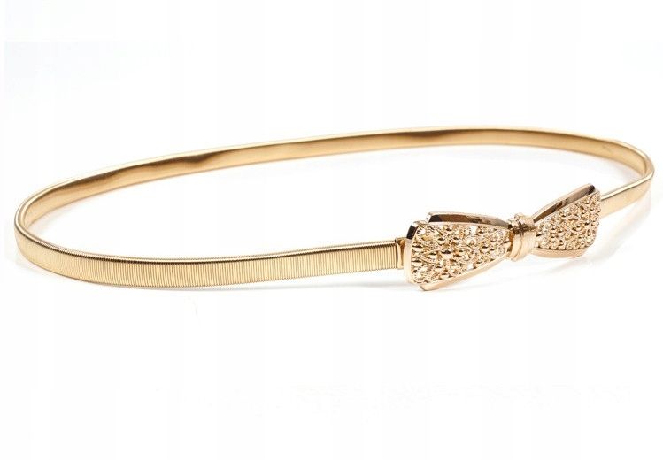 Sprężyna Damski Pasek Snake Pancerka Metalowy Gold zdjęcie 7