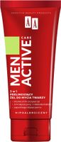 AA Men Active Care Peelingujący Żel do mycia twarzy 3w1 150ml