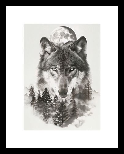 Plakat 13x18cm Wilczy Duch Lasu na Arena.pl