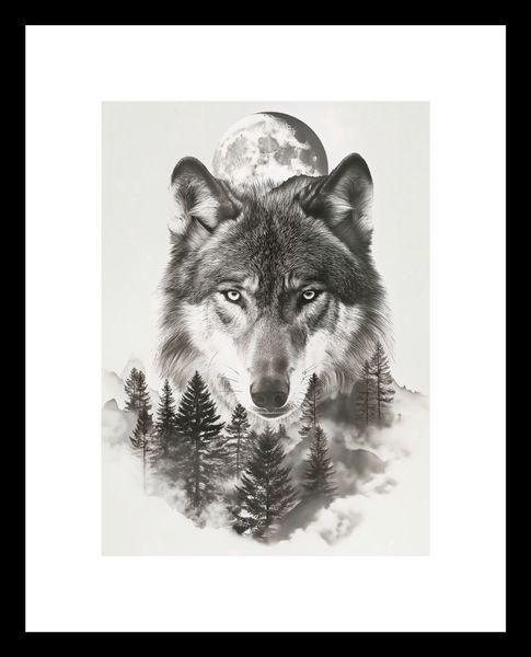 Plakat 13x18cm Wilczy Duch Lasu zdjęcie 3