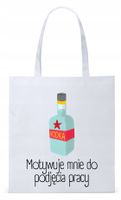 Dla Budowlańca Prezent Torba Eco Biała Shopper Z Nadrukiem Ze Zdjęciem