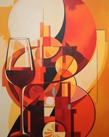 Plakat 40x50cm Wieczorne Gdybanie przy Winie