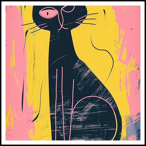 Plakat 100x100cm Kontrastowa Kotka na Arena.pl