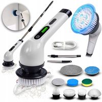 BEZPRZEWODOWA ELEKTRYCZNA SZCZOTKA OBROTOWA TELESKOPOWA MOP TURBOMOP