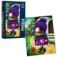 puzzle urocza laleczka ze słonikiem 120 el. dt100-04