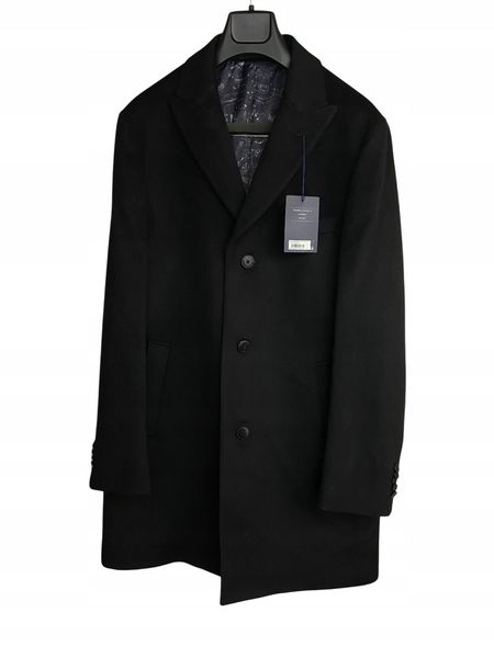 T.M LEWIN CHAMBERLAIN PLAIN BLK WEŁNA 40R zdjęcie 1