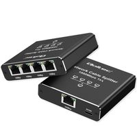 Qoltec Splitter Ethernet 1x4 RJ45 1000Mb/s USB-C