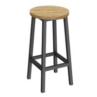 Taboret barowy - artisan / nogi czarne - LBC328B88