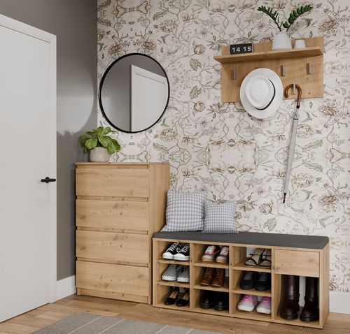 Szafka Na Obuwie Buty Otwarta TALLIN DĄB ARTISAN Do Przedpokoju na Arena.pl
