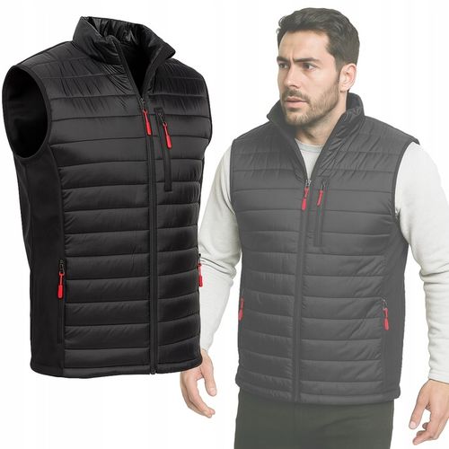 BEZRĘKAWNIK ROBOCZY męski Kamizelka Ocieplana BHP SOFTSHELL RIPSTOP STRETCH na Arena.pl