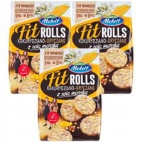 Melvit Fit Rolls kukurydziano-gryczane z solą morską 60 g x 3 sztuk