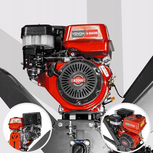 POTĘŻNY ROZDRABNIACZ SPALINOWY DO GAŁĘZI 120 MM SILNIK 420 CC ZACZEP na Arena.pl
