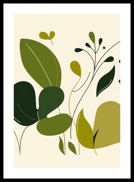 Plakat 68x98cm Świeżość Liści zdjęcie 3