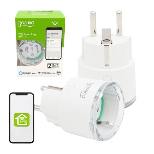 Inteligentne Gniazdko WiFi 2,4 GHZ GOSUND SP111 3680W 16A TUYA Smart 2-PAK na Arena.pl