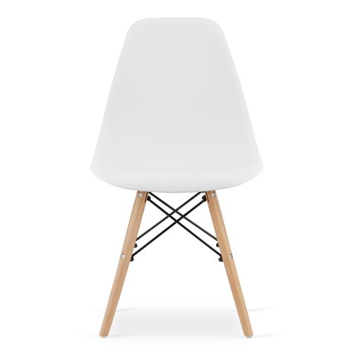 Krzesło OSAKA białe / nogi naturalne x 4 na Arena.pl