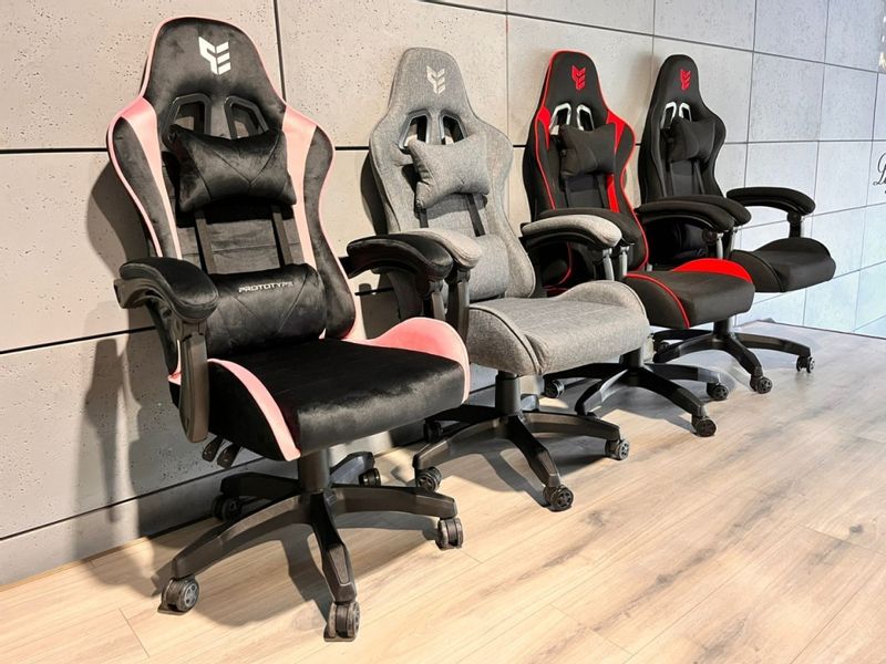 Fotel obrotowy gamingowy HERO ENZO PINK ALCANTARA zdjęcie 8