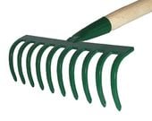 grabie uniwersalne 20cm 10 zębne metalowe z trzonkiem drewnianym 80cm kard