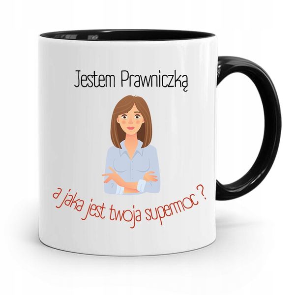 Kubek Czarny Dla Prawnika Mecenasa Pan Mecenas Z Nadrukiem Ze Zdjęciem zdjęcie 1