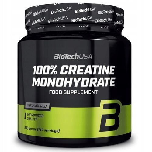 Biotech Creatine Monohydrate 500g Monohydrat kreatyny + PRÓBKA GRATIS na Arena.pl