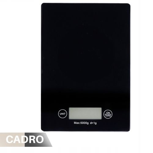 Waga kuchenna elektroniczna do odmierzania ważenia szklana 5 kg czarna na Arena.pl