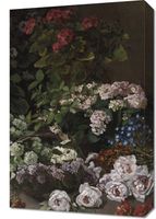 Obraz 40x60cm Spring Flowers, Monet Vintage do Salonu