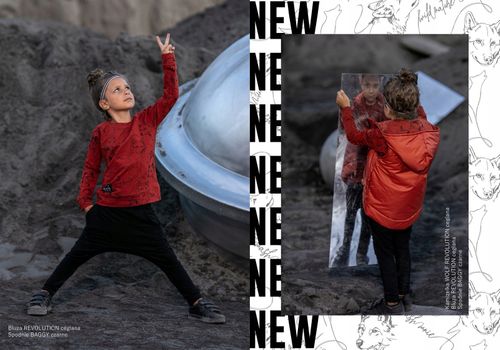 MashMNIE bluza WOLF print 92 98 CEGLANA na Arena.pl