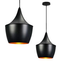 Lampa wisząca zwis żyrandol lampa na sufit czarna LED E27