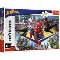 trefl, puzzle standard dla dzieci, siła spidermana, 160 el.