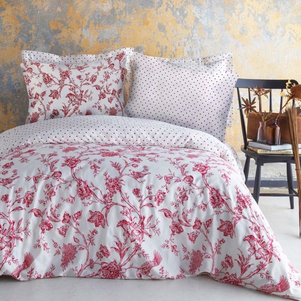 Pościel satyna bawełniana(P) ROSE BLANC/220x200 LUXURY zdjęcie 1