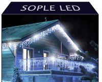 SOPLE 500 LED LAMPKI CHOINKOWE KURTYNA GIRLANDA ŚWIETLNA BIAŁY ZIMNY