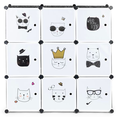 Szafka regał dla dzieci modułowa 9 półek dziecięca na Arena.pl