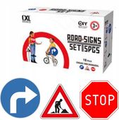 Znaki drogowe zestaw 3 sztuk wysokość 70cm znak drogowy
